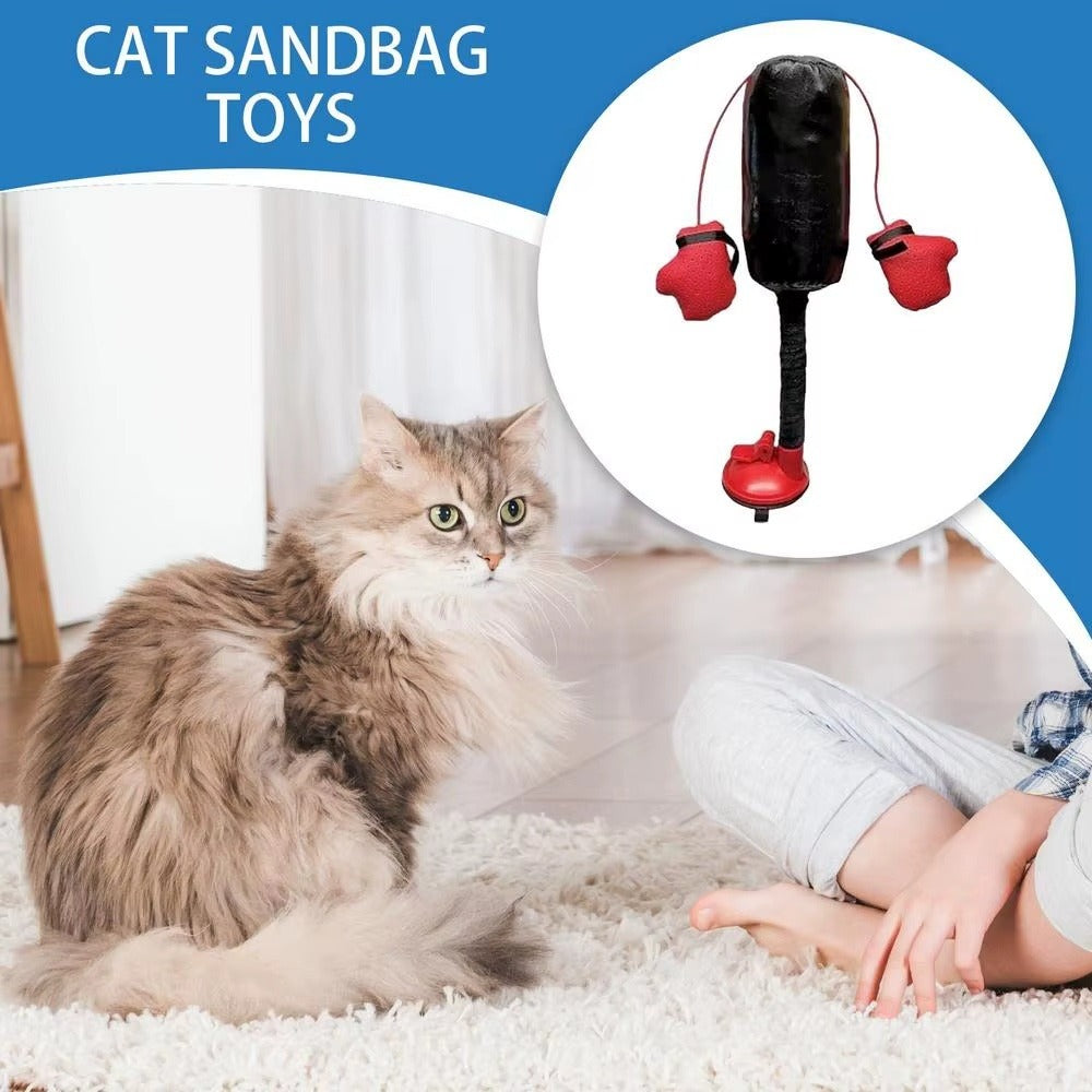 Interactive Cat Punching Bag Toy | Suction Cup Exercise Toy