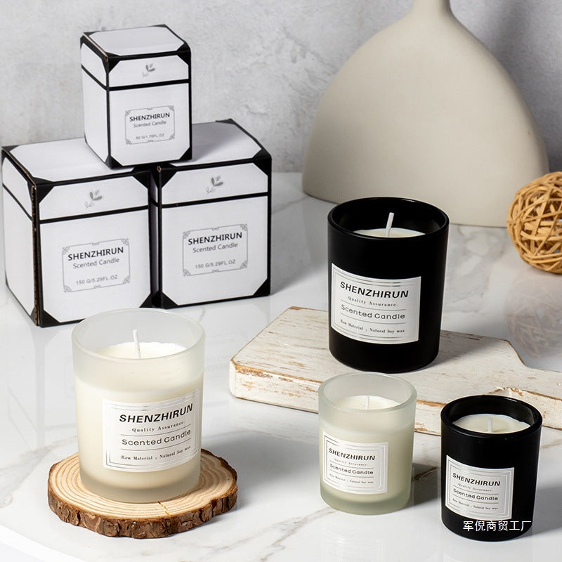 Mini Frosted Scented Candle