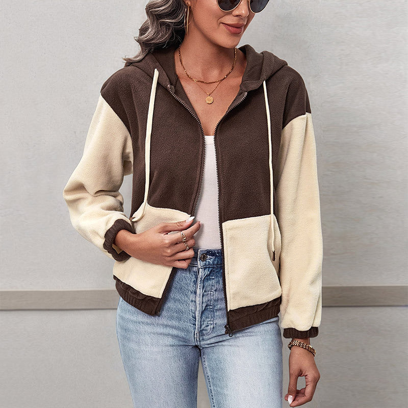 Color Block Polar Fleece Jacket