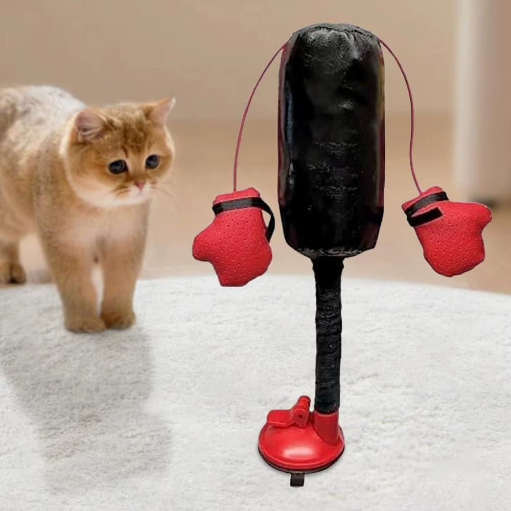 Interactive Cat Punching Bag Toy | Suction Cup Exercise Toy