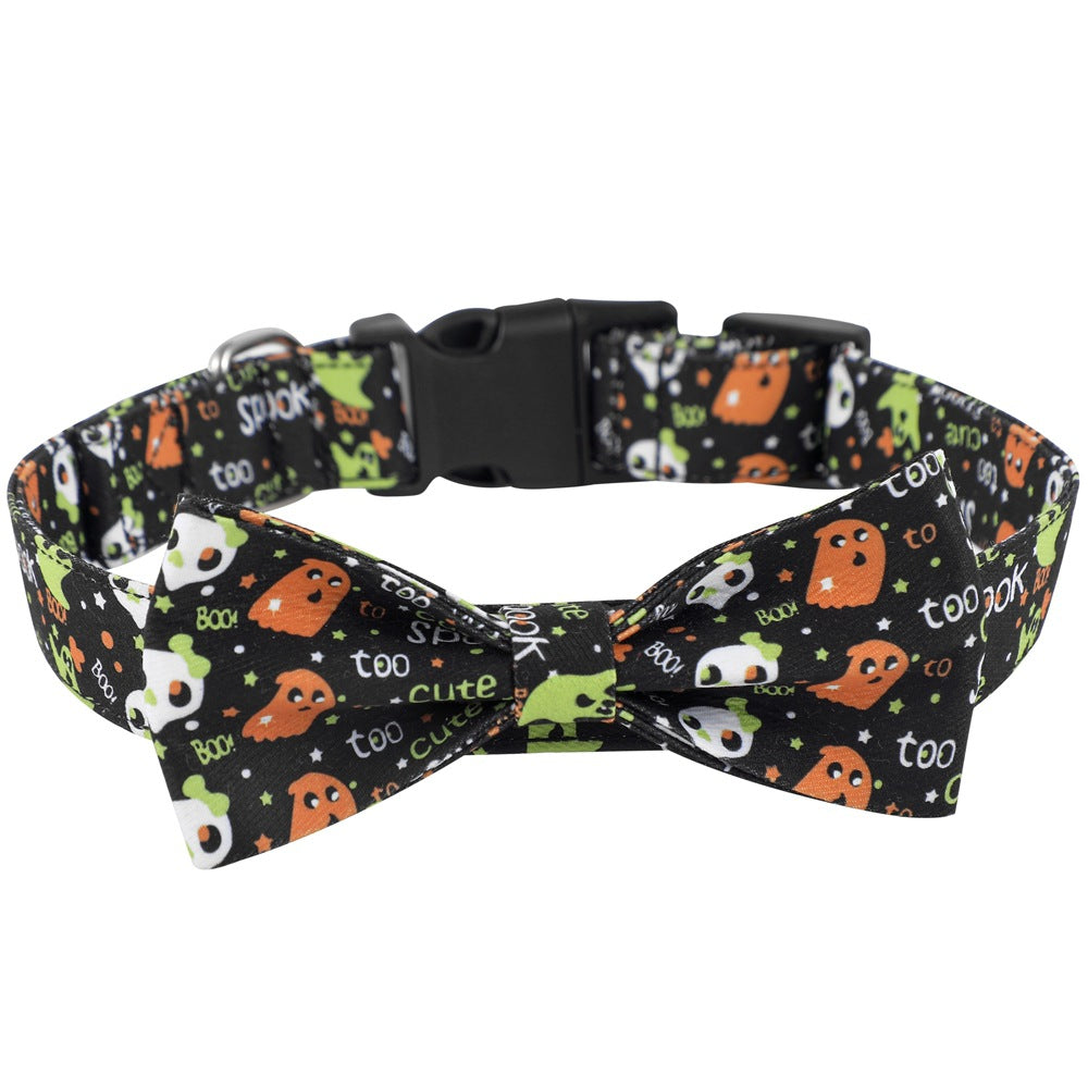 Halloween Dog Collar with Bowknot & Bell