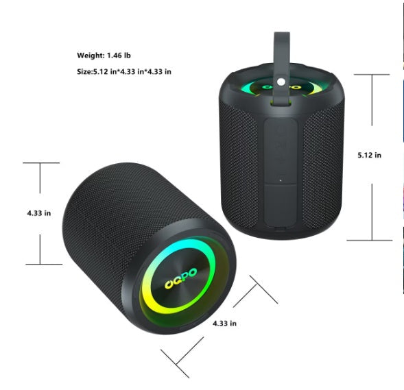 OQPO 40W Wireless Outdoor Bluetooth Speaker | IPX7 Waterproof, 360° Sound