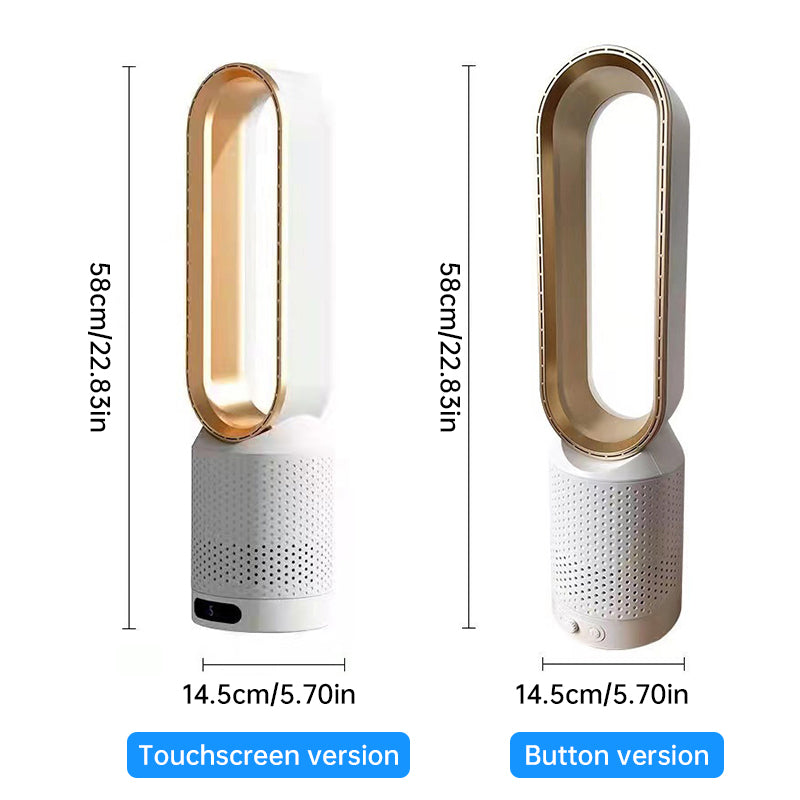 Bladeless Tower Fan with Air Purifier