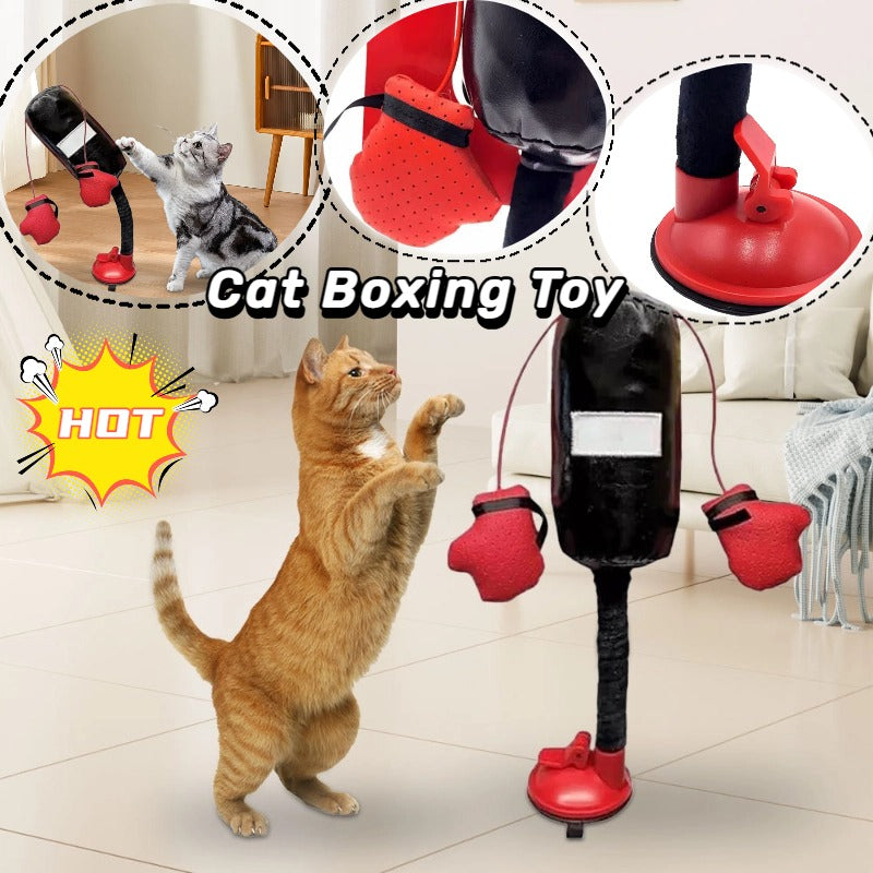 Interactive Cat Punching Bag Toy | Suction Cup Exercise Toy