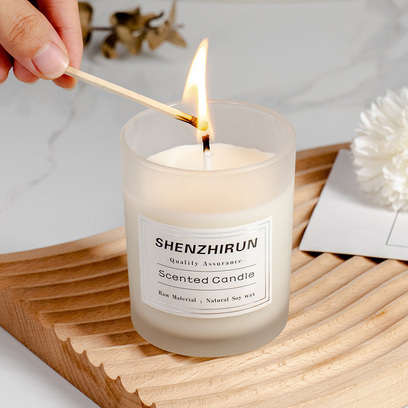 Mini Frosted Scented Candle