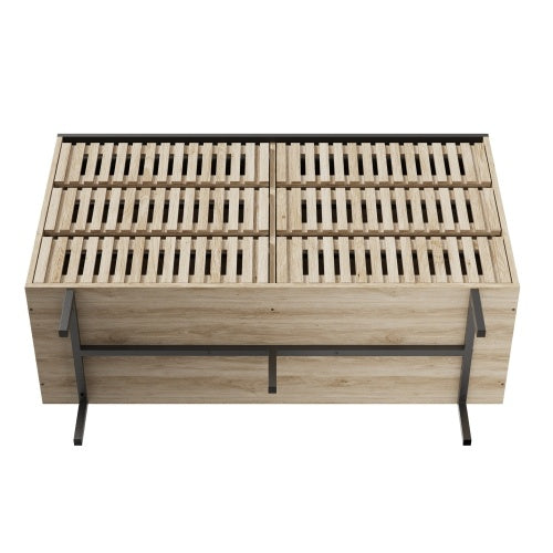 6-Drawer Bedroom Dresser | Modern Two-Tone Storage Cabinet