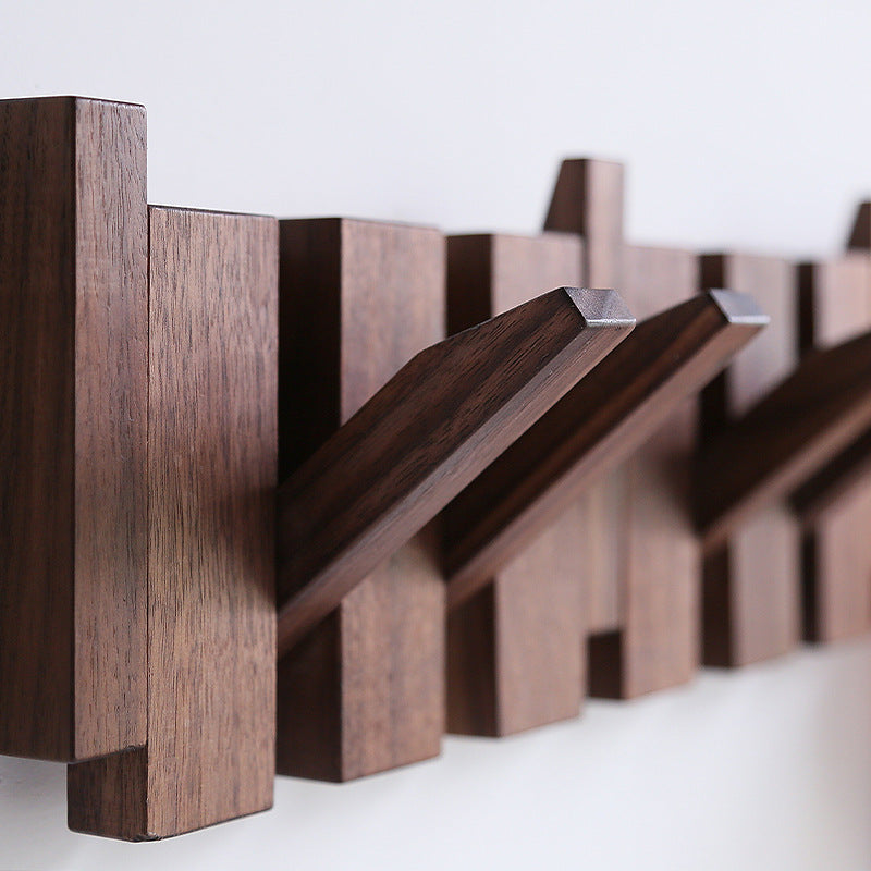 Piano Key Wall Coat Rack | Wooden Entryway Hook Rack