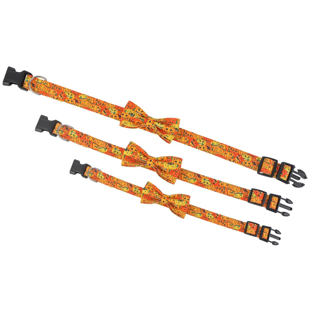 Halloween Dog Collar with Bowknot & Bell