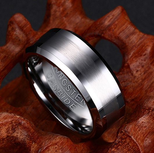 Tungsten Steel Ring | Polished Band for Men & Women
