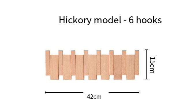 Piano Key Wall Coat Rack | Wooden Entryway Hook Rack