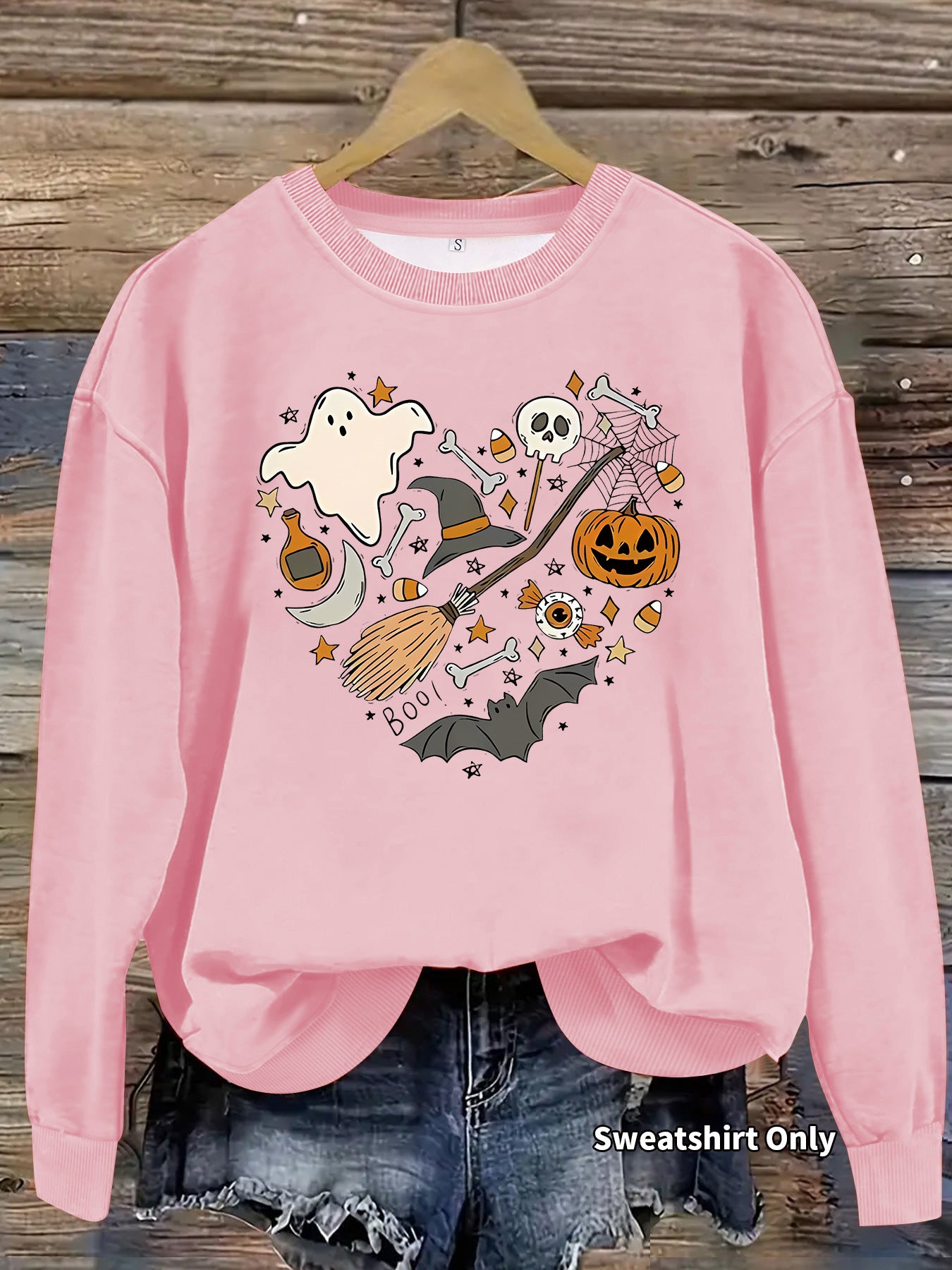 Hoodie Halloween Pumpkin Print