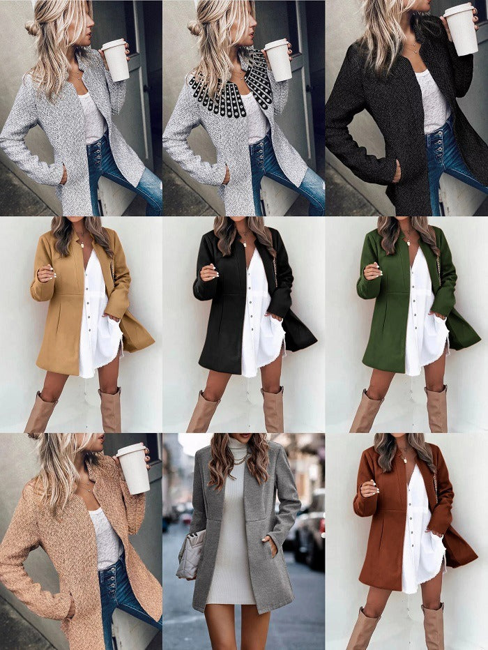 Short Lined Woolen Jacket