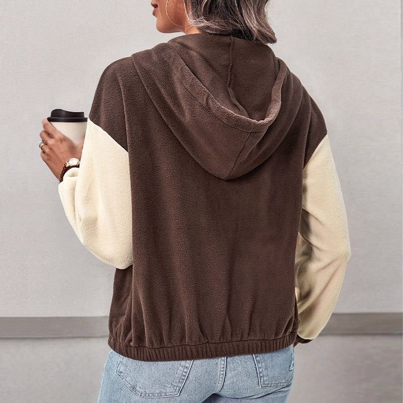 Color Block Polar Fleece Jacket
