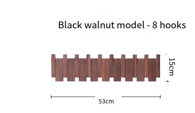 Piano Key Wall Coat Rack | Wooden Entryway Hook Rack