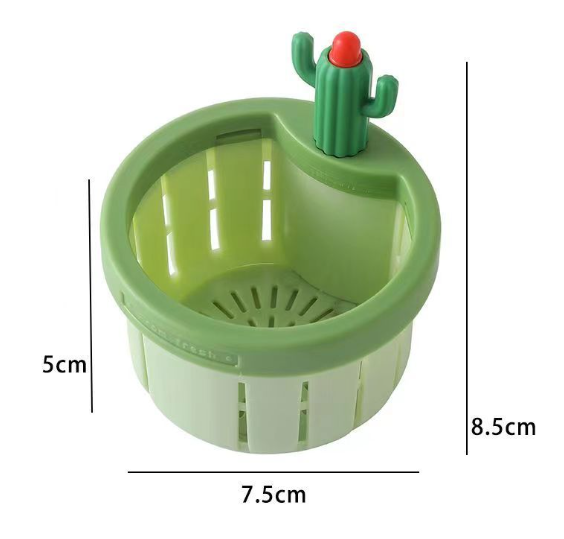 Cactus Kitchen Sink Strainer | Cute Drain Catcher for Food & Hair
