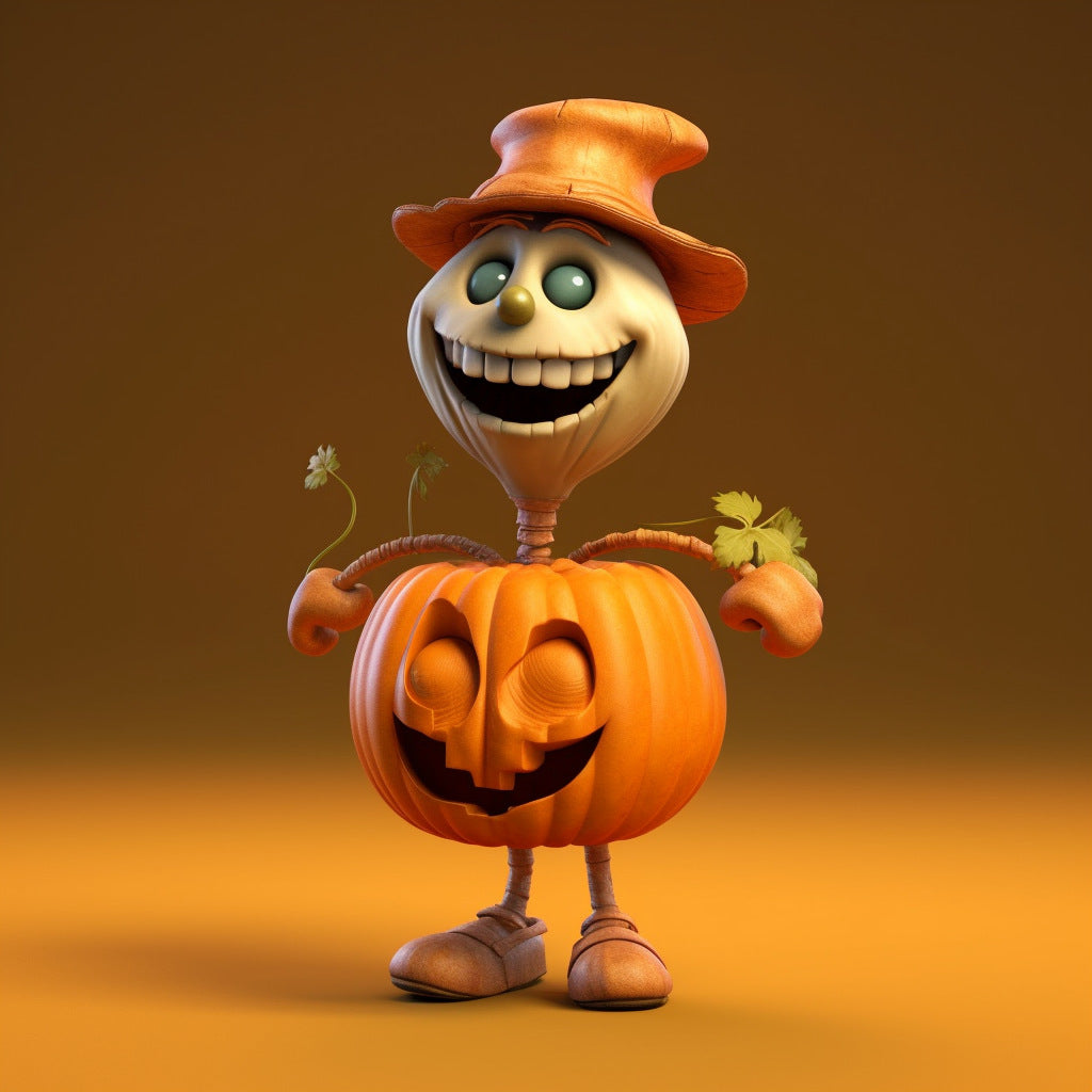 Tabletop Halloween Pumpkin Figurine