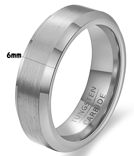 Tungsten Steel Ring | Polished Band for Men & Women