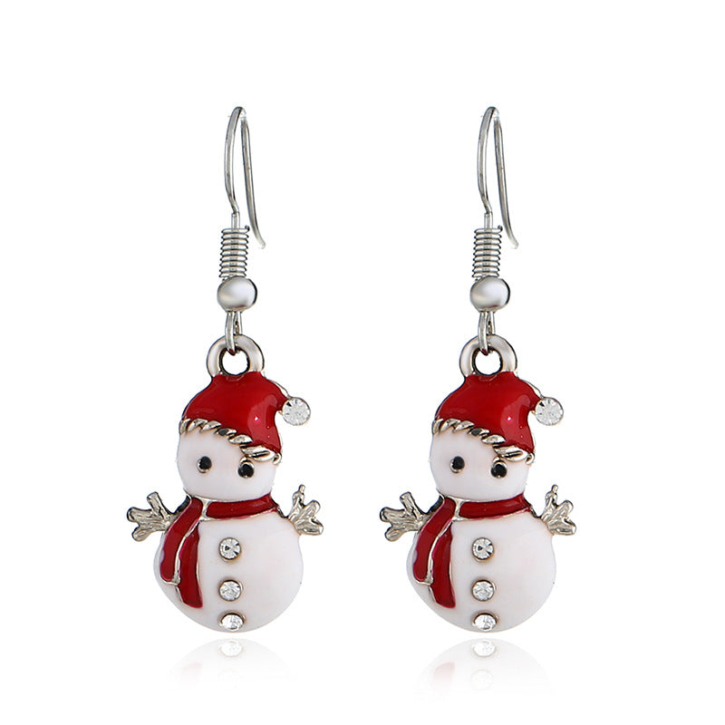 Snowman Christmas Earrings | Festive Holiday Jewelry