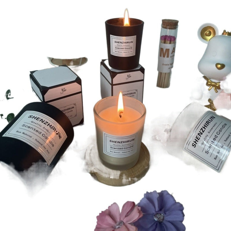 Mini Frosted Scented Candle