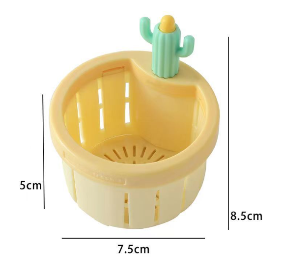Cactus Kitchen Sink Strainer | Cute Drain Catcher for Food & Hair