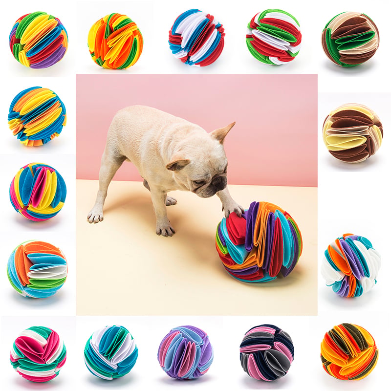 Foldable Dog Snuffle Ball | IQ Training & Nose Work Toy for Dogs