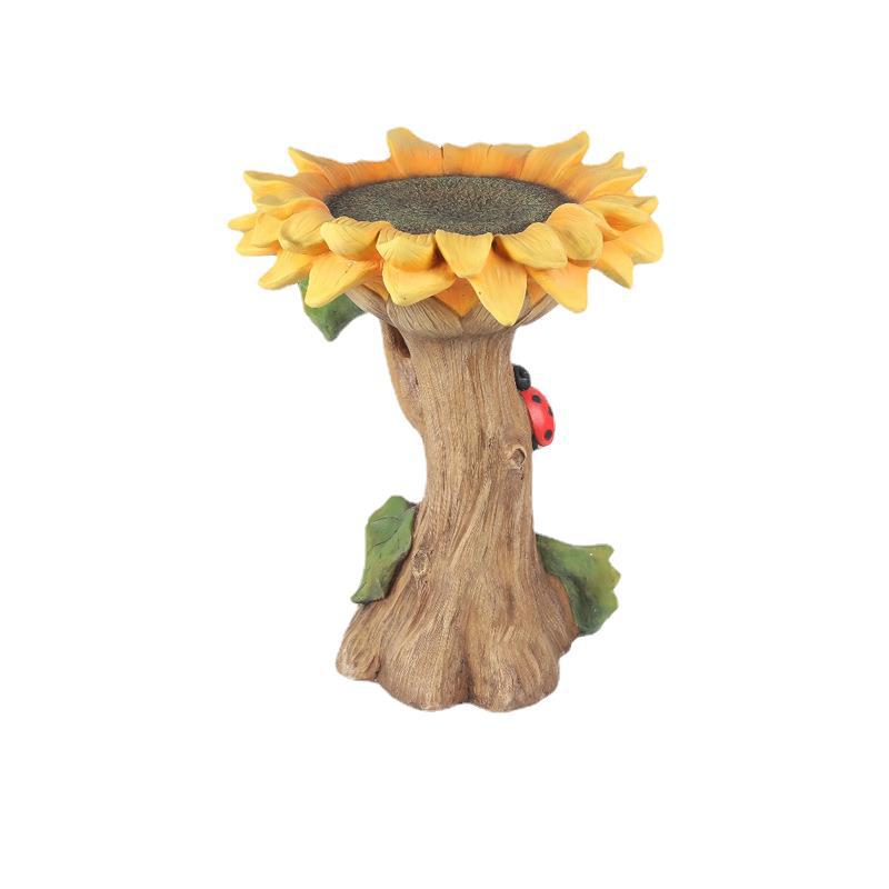 Sunflower Resin Garden Statue for Yard and Patio Decor