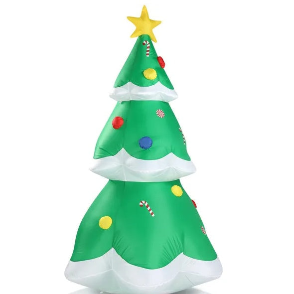 6.9 FT Lighted Christmas Inflatable Tree with Built-in LED Lights