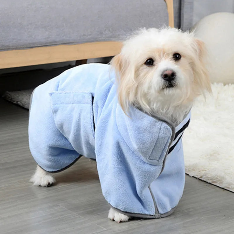 Pet Bathrobe & Fast-Drying Towel | Microfiber Dog Bath Robe