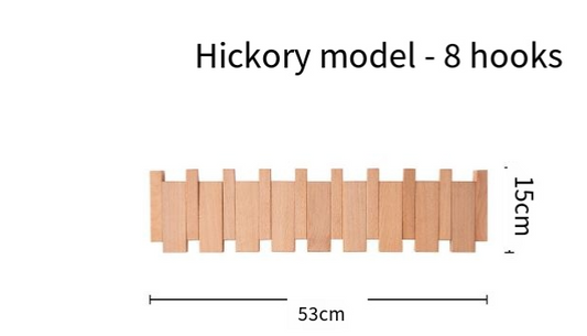 Piano Key Wall Coat Rack | Wooden Entryway Hook Rack