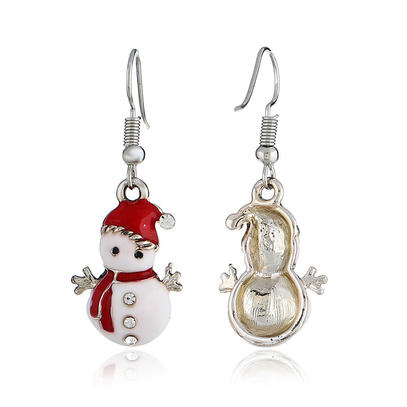 Snowman Christmas Earrings | Festive Holiday Jewelry