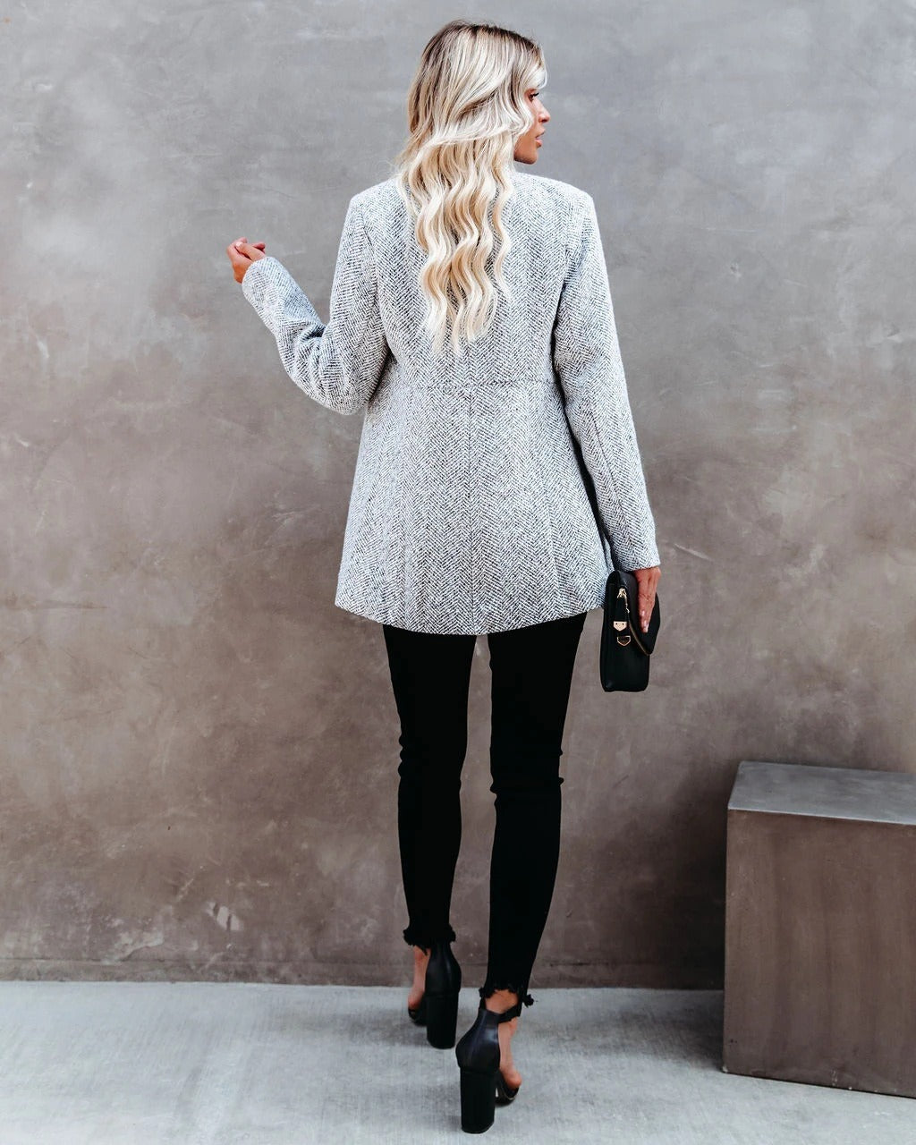 Short Lined Woolen Jacket