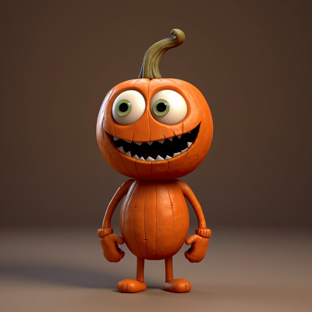 Tabletop Halloween Pumpkin Figurine