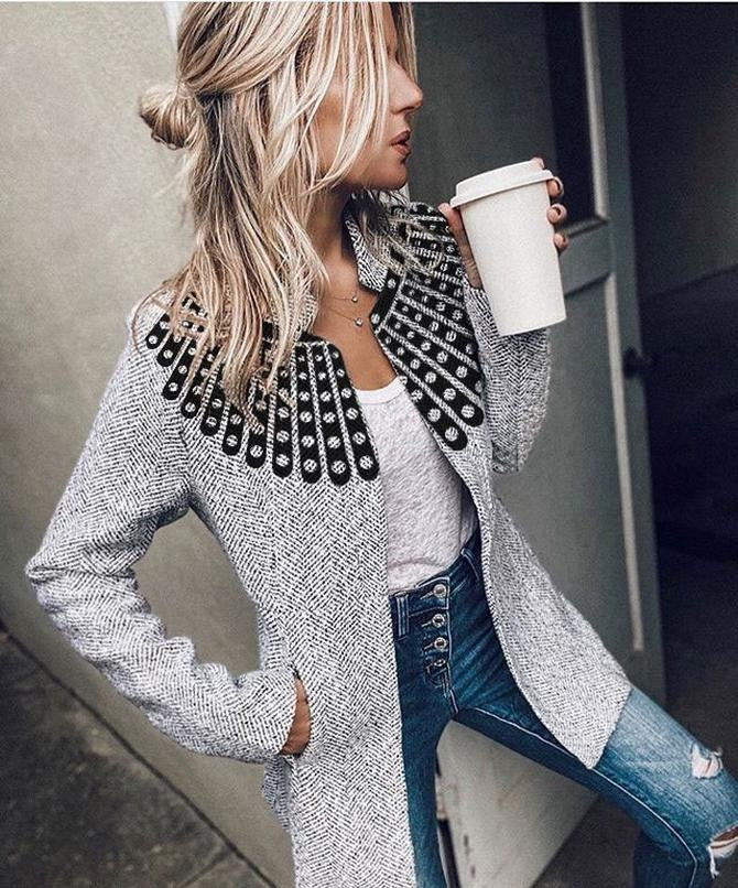 Short Lined Woolen Jacket