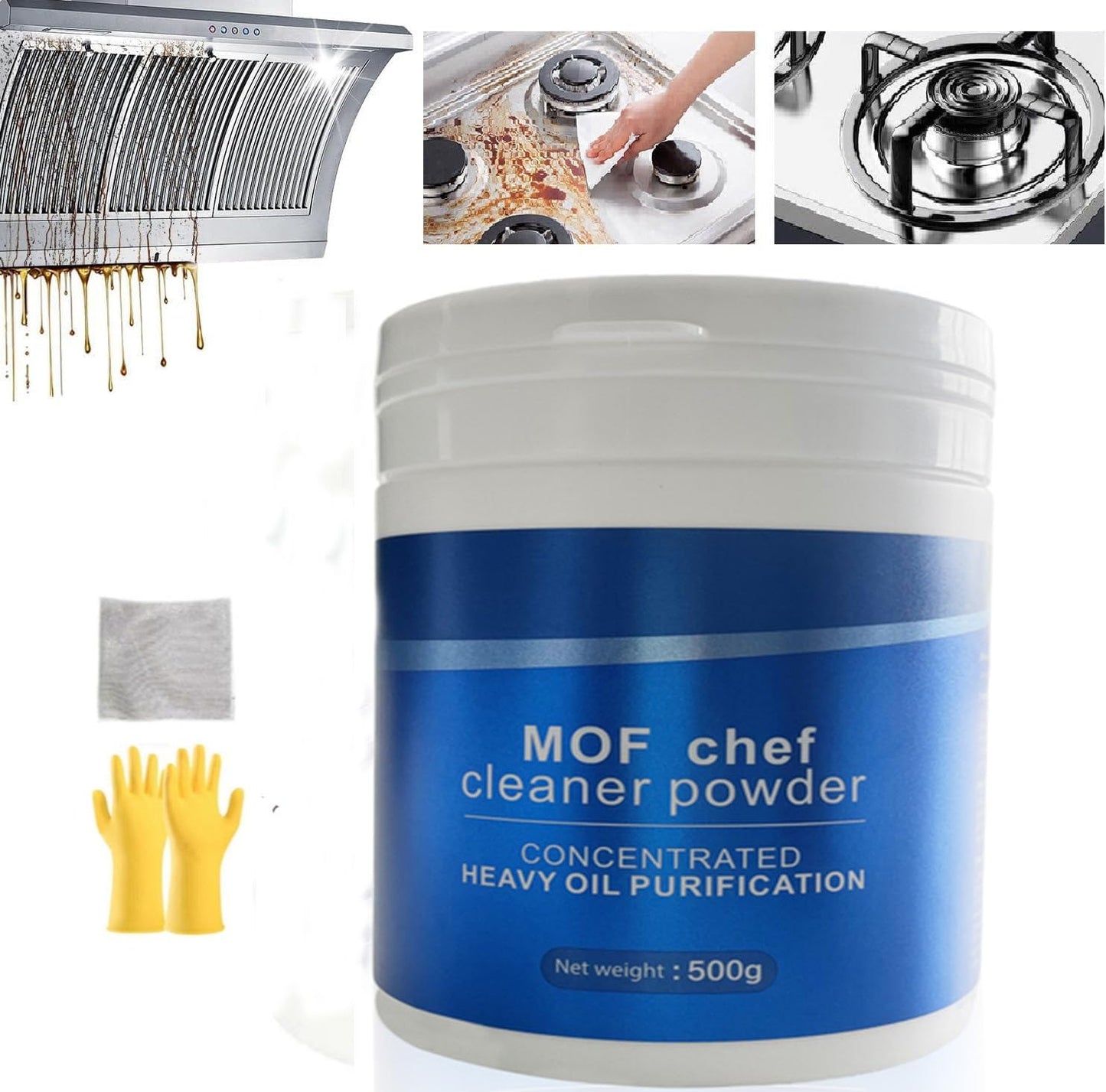 KEHOO M.O.F-CHEF Kitchen Cleaner Powder 500g