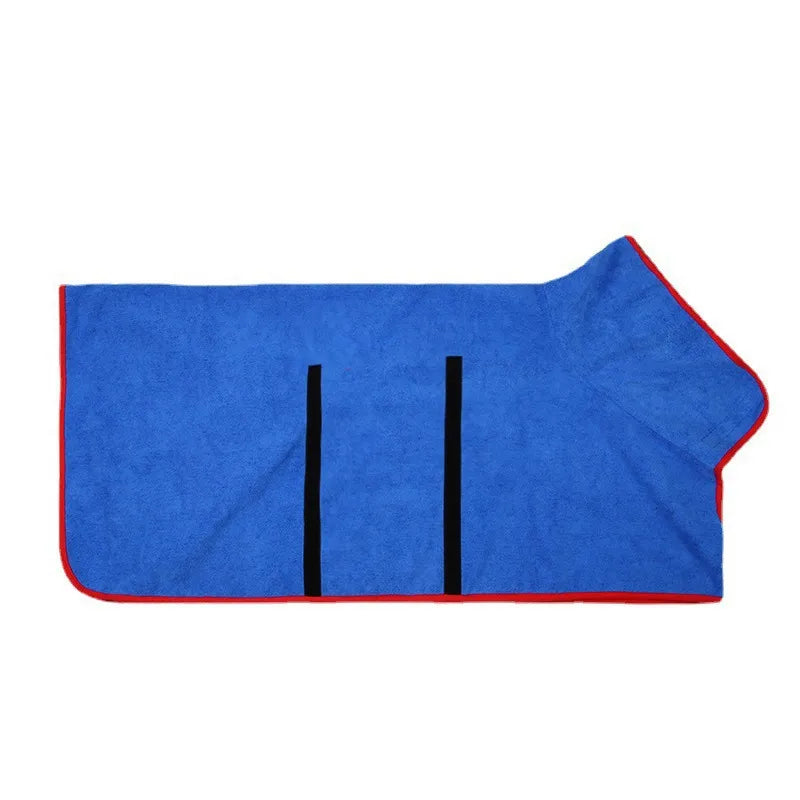 Pet Bathrobe & Fast-Drying Towel | Microfiber Dog Bath Robe