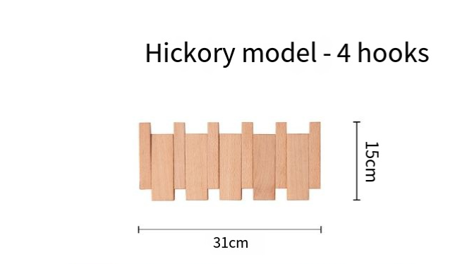 Piano Key Wall Coat Rack | Wooden Entryway Hook Rack