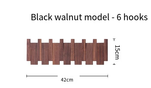 Piano Key Wall Coat Rack | Wooden Entryway Hook Rack